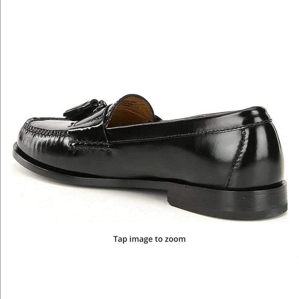 COLE HAAN Pinch Tassel Mens Loafers Size 10 D Black $135